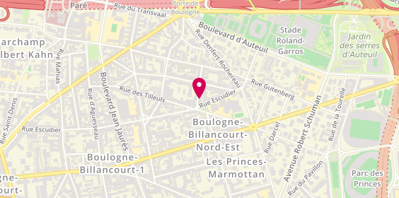 Plan de LAQUEILLE Xavier, Selarl Dr Laqueille
4 Rue Bartholdi, 92100 Boulogne-Billancourt