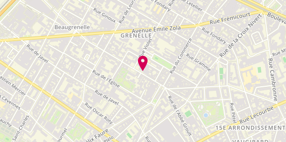 Plan de LEDUC Séverine, 75 Bis Rue des Entrepreneurs, 75015 Paris