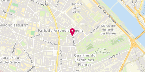 Plan de LE HIR Nathalie, 17 Rue Linné, 75005 Paris
