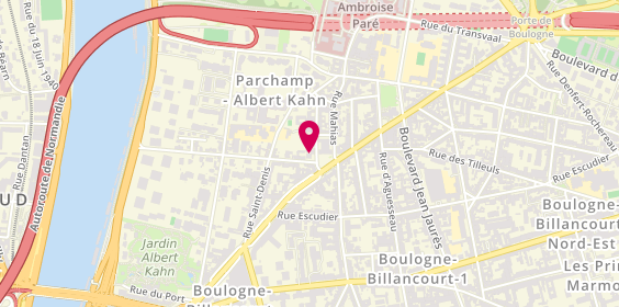 Plan de Anne Aurélie Darmoni, 3 Rue de Montmorency, 92100 Boulogne-Billancourt