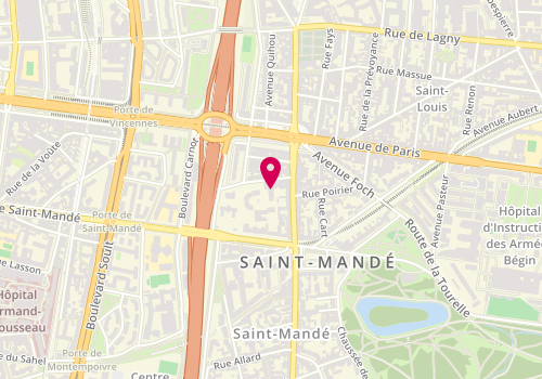 Plan de Stéphanie Davila, 5-7 Rue de l'Amiral Courbet, 94160 Saint-Mandé