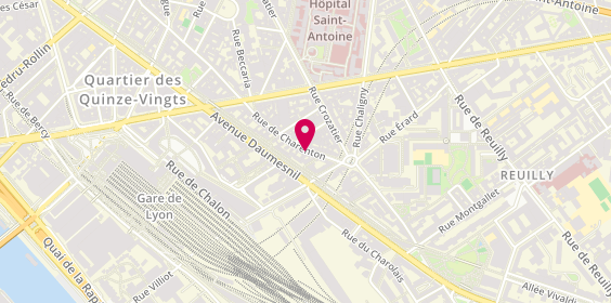 Plan de COUSTY Charlotte, 154 Rue Charenton, 75012 Paris