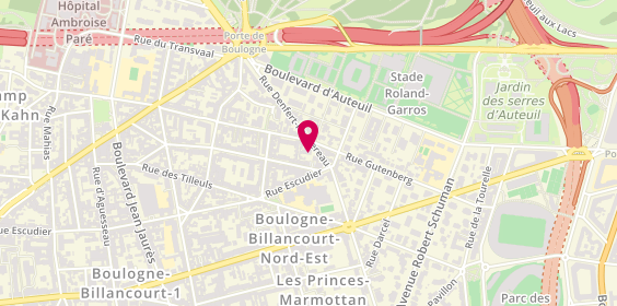 Plan de GROCHOLA-MEFFLET Jolanta, 24 Rue Denfert Rochereau, 92100 Boulogne-Billancourt