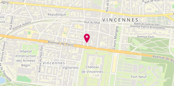 Plan de CIUPA Marie Alice, 5 Rue Robert Giraudineau, 94300 Vincennes