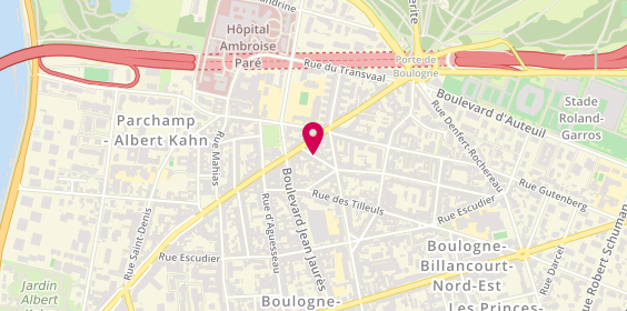 Plan de BEAL Nadine, 5 Rue Mollien, 92100 Boulogne-Billancourt