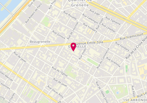 Plan de PUJOL Annick, 8 Rue Edmond Roger, 75015 Paris