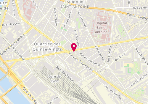 Plan de Wladimir HINDRYCKX - Psychologue 12ème, 44 Boulevard Diderot, 75012 Paris
