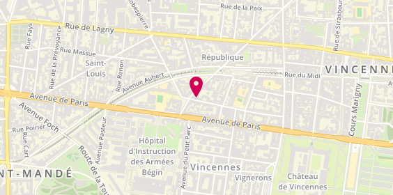 Plan de ROUQUETTE Patrick, 36 Rue Jean Moulin, 94300 Vincennes