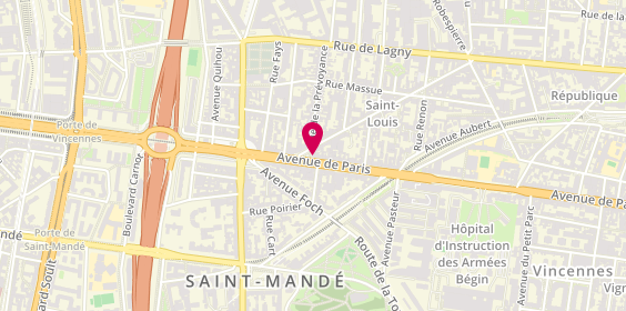 Plan de ROBERT Catherine, 168 Bis Avenue Paris, 94300 Vincennes