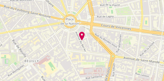 Plan de LERAY Gilles, 18 Avenue du Bel Air, 75012 Paris