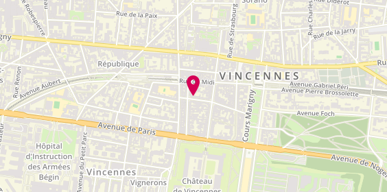 Plan de CROSNIER Michel, 10 Rue Saulpic, 94300 Vincennes