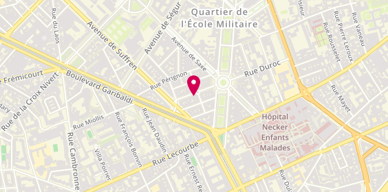 Plan de JATTEAU Odile, 7 Rue Valentin Haüy, 75015 Paris