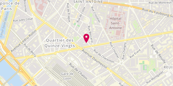 Plan de Florian BORSDORF - Psychologue clinicien et Psychothérapeute - Paris 12, 116 Rue de Charenton, 75012 Paris