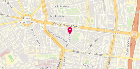 Plan de Christine de Cressac Humbert, 22 Rue Marsoulan, 75012 Paris