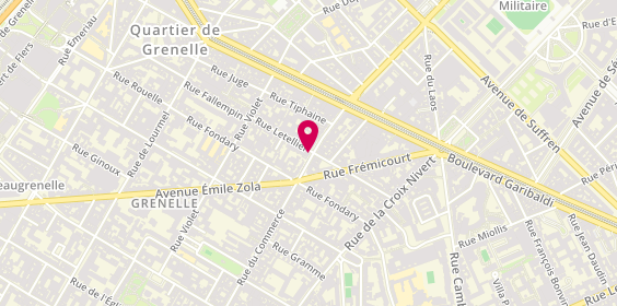 Plan de BELAMICH Patrick, 30 Rue Letellier, 75015 Paris