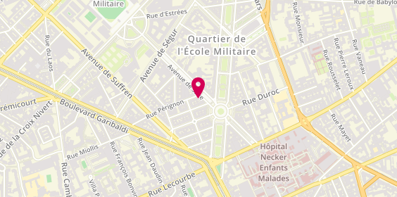 Plan de Christine DESVIGNES - Psychologue, 50 avenue de Saxe, 75015 Paris
