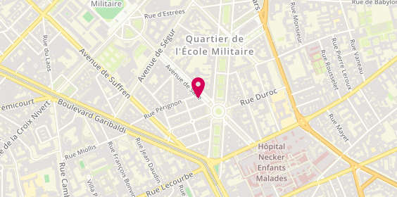 Plan de Séguret Sylvie, 50 avenue de Saxe, 75015 Paris