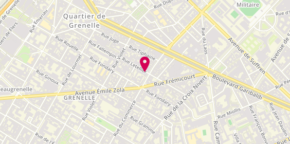 Plan de Espace Sante Letellier, 28 Rue Letellier, 75015 Paris