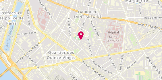Plan de Françoise ZANNIER Psychologue Dr en Psychologie, 12 Rue d'Aligre, 75012 Paris
