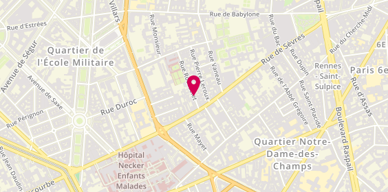 Plan de MEUT Catherine, 33 Rue Rousselet, 75007 Paris