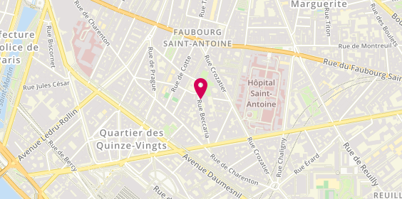 Plan de DUCRET Françoise, 24 Rue Beccaria, 75012 Paris
