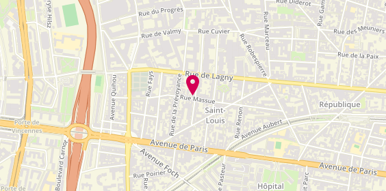 Plan de JUBLIER Patrick, 48 Rue Massue, 94300 Vincennes
