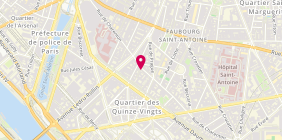 Plan de MÉCHALI Martine, 76 Rue de Charenton, 75012 Paris