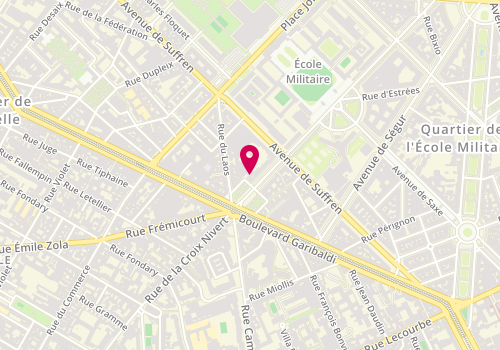 Plan de NIVARD-BUS Charlotte, 26 avenue de Lowendal, 75015 Paris