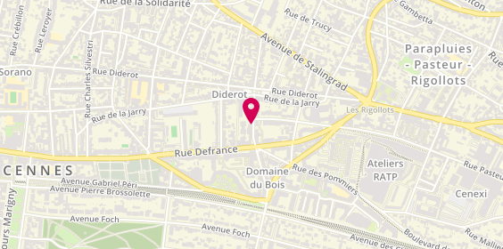 Plan de M'SIKA Sylvia, 1 Rue Bienfaisance, 94300 Vincennes