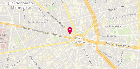 Plan de FERRIERE Catherine, 3 Place de la Nation, 75011 Paris