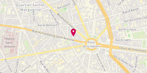 Plan de Anne-Sophie ROUSSELAT - Psychologue & Thérapeute EMDR, 4 Rue des Immeubles Industriels, 75011 Paris