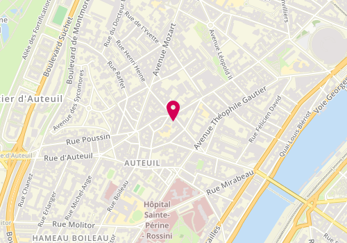 Plan de SUCHAIT Catherine, 17 Rue George Sand, 75016 Paris