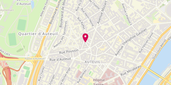 Plan de GERVAT Océane, 21 Rue P Guerin, 75016 Paris