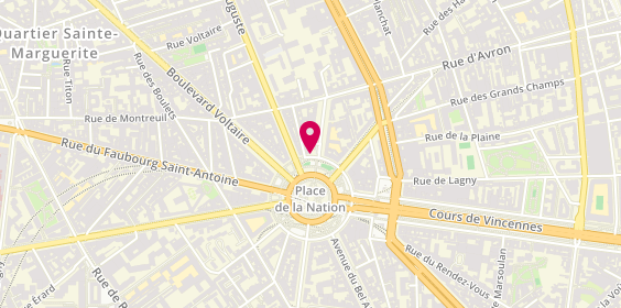 Plan de GHORAYEB Alexia, 9 place de la Nation, 75011 Paris