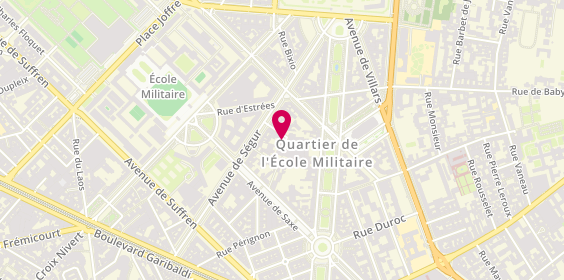 Plan de OLIER Josette, 8 villa de Ségur, 75007 Paris