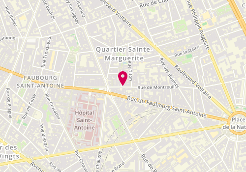 Plan de MURATORI Tiziana, 31 Bis Rue de Montreuil, 75011 Paris