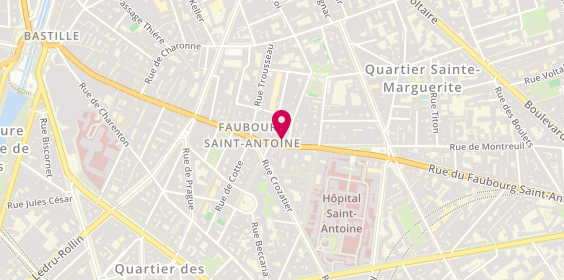 Plan de DAMOUR Chantal, 163 Rue Faubourg Saint Antoine, 75011 Paris