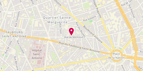 Plan de Ghjuvanna ROMITI, 45 Rue de Montreuil, 75011 Paris