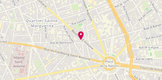 Plan de DORES Maurice, 256 Boulevard Voltaire, 75011 Paris