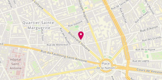 Plan de MERMIGKIS Efstathios, 243 Boulevard Voltaire, 75011 Paris
