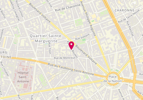 Plan de PACORET Joël, Appartement 43 Bleuets 29 Rue Boulets, 75011 Paris