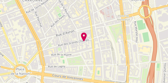 Plan de BAROUCH Emmanuelle, 76 Rue des Grands Champs, 75020 Paris