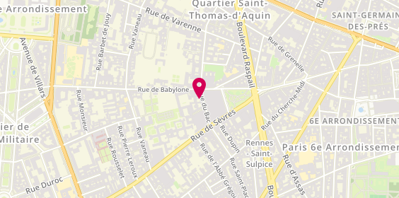 Plan de TSOBANIAN Claudie, 134 Rue du Bac, 75007 Paris