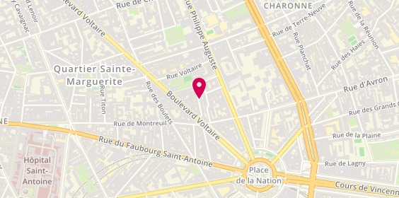 Plan de Lou Exposito, 14 Rue Guénot, 75011 Paris