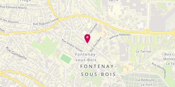 Plan de DUBOIS Sandrine, 54 Rue Saint-Germain, 94120 Fontenay-sous-Bois