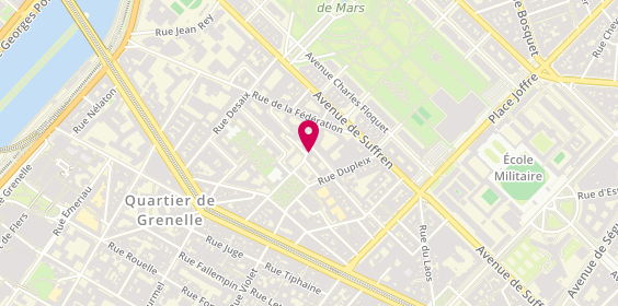 Plan de RABEAU Béatrice - Psychologue, 13 Rue de Presles, 75015 Paris