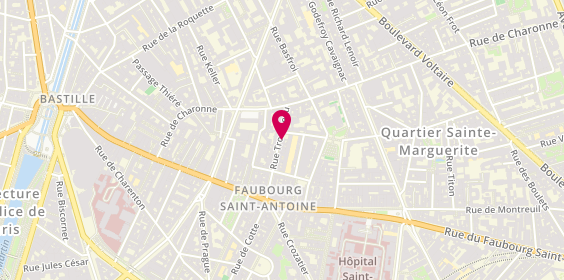 Plan de Béatrice CAGNAT, Psychologue Paris, 46 Rue Trousseau, 75011 Paris