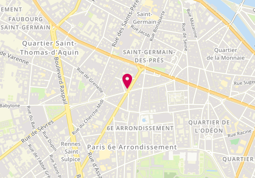 Plan de FAREL LAVAL Monique, 64 Rue de Rennes, 75006 Paris