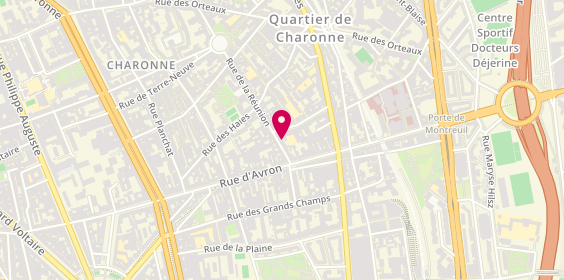 Plan de Le Gall Maryvonne, 12 Rue de la Réunion, 75020 Paris