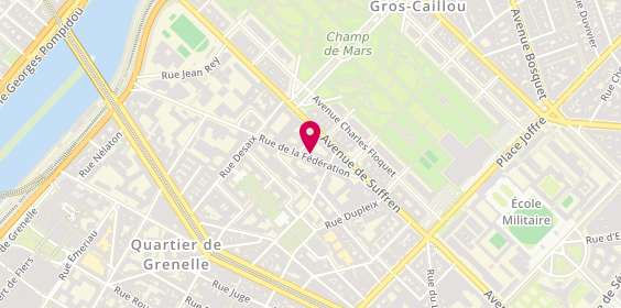 Plan de PERROTIN Florence, 65 Rue de la Fédération, 75015 Paris